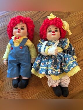 Marie Osmond "Miracle Rosie & Rags" Porcelain Dolls